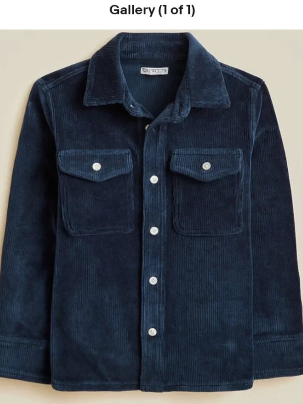 Boys J. Crew Knit Corduroy Shirt Navy Blue Size 12 NWT NEW